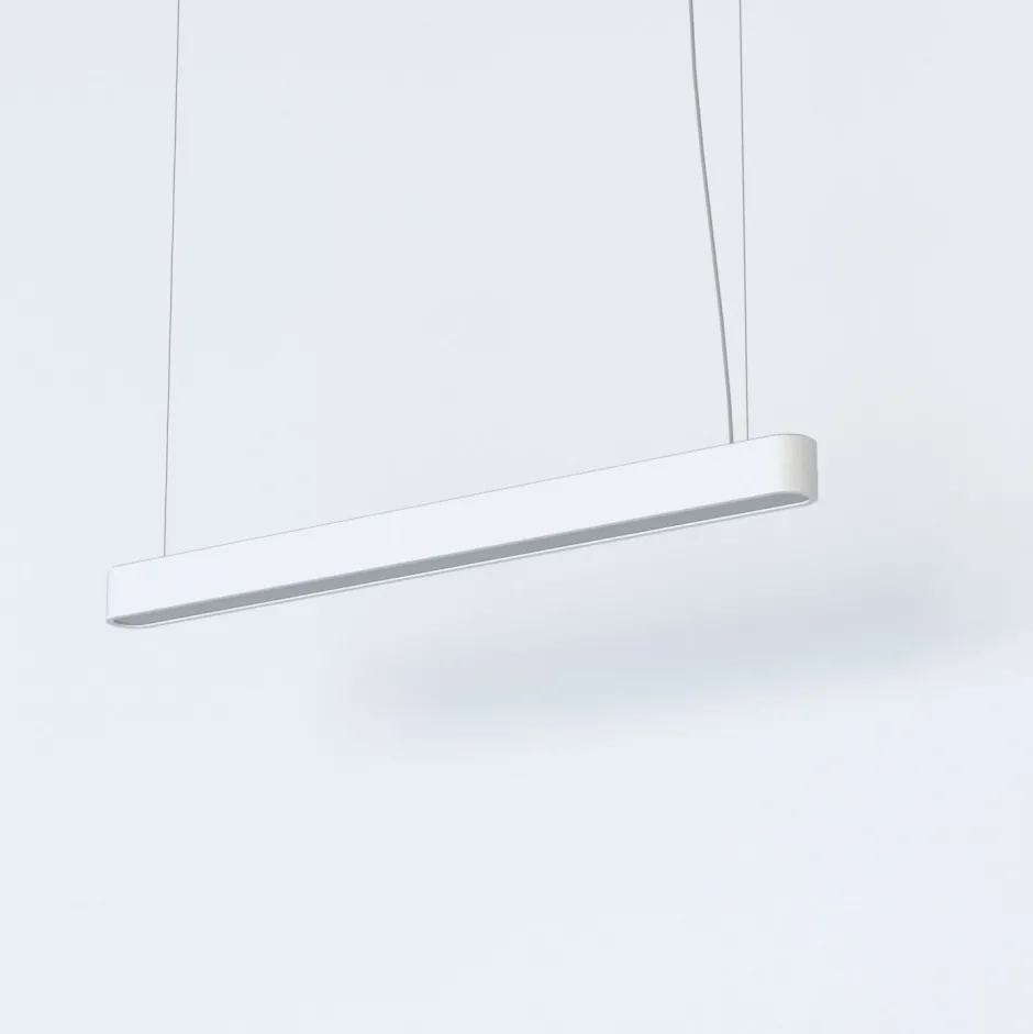 Hängelampen|Bürolampen*Nowodvorski Pendelleuchte Weiß 3000 K 2300 lm T8 LED länglich 95 cm