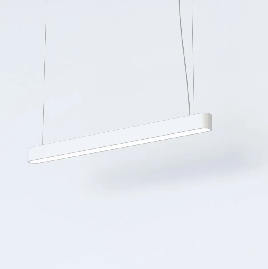 Hängelampen|Bürolampen*Nowodvorski Pendelleuchte Weiß 3000 K 2300 lm T8 LED länglich 95 cm