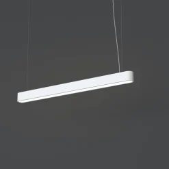 Hängelampen|Bürolampen*Nowodvorski Pendelleuchte Weiß 3000 K 2300 lm T8 LED länglich 95 cm
