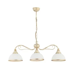 Hängelampen|Esszimmer Lampen*Jupiter Pendelleuchte Weiß antik DELMARE Esstisch Lampe