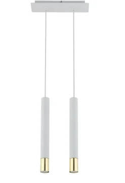 Sigma Pendelleuchte Weiß Gold Metall Modern elegant THEANO< Hängelampen|Moderne Lampen