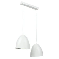 Hängelampen|Esszimmer Lampen*Easylight Pendelleuchte Weiß Gold verstellbar E27 2-flammig