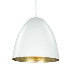 Hängelampen|Esszimmer Lampen*Easylight Pendelleuchte Weiß Gold verstellbar E27 2-flammig