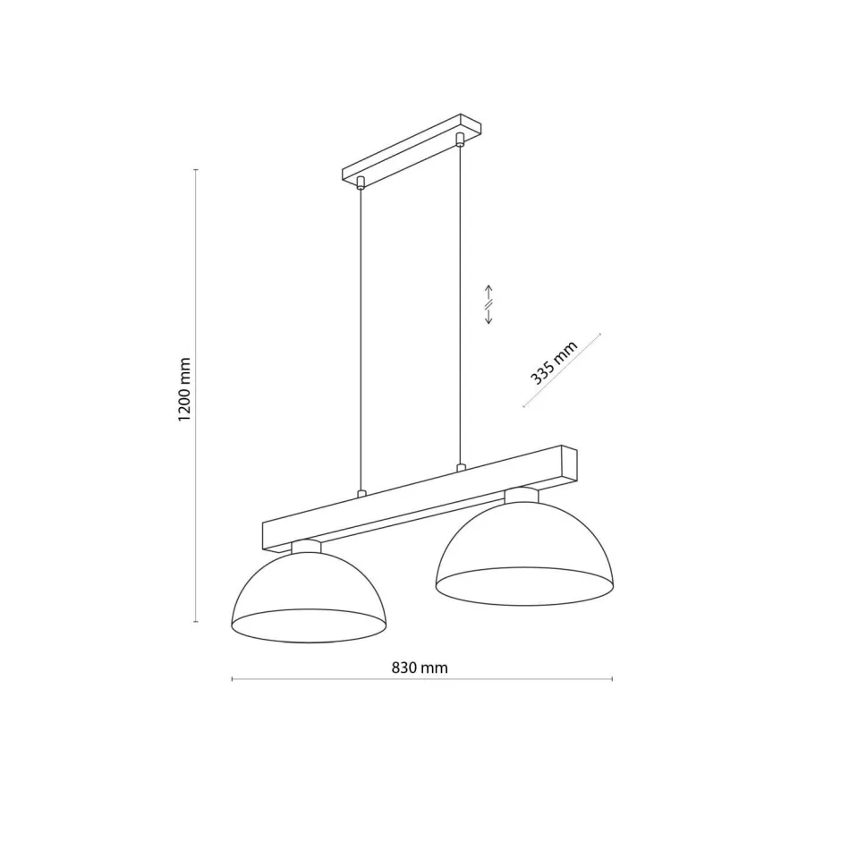 TK Lighting Pendelleuchte Weiß Metall Holz länglich E27 Skandi< Skandinavische Lampen|Lampen Aus Aller Welt