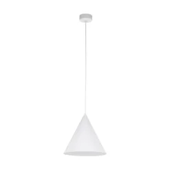 TK Lighting Pendelleuchte Weiß Metall Ø 25 cm H: max. 160 cm E27 Retro< Hängelampen|Esszimmer Lampen