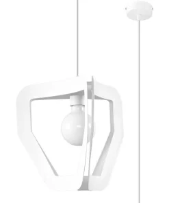 Sollux Pendelleuchte Weiß Modern für E27 Metall dekorativ< Hängelampen|Esszimmer Lampen