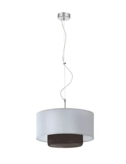 Jupiter Pendelleuchte Weiß Stoff Glas Esszimmer Lampe< Moderne Lampen|Stofflampen