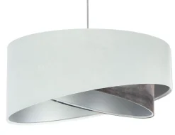 BPS Koncept Pendelleuchte Wohnzimmer rund D: 50 cm Stoff Velours Optik< Bürolampen|Schlafzimmer Lampen