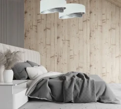 BPS Koncept Pendelleuchte Wohnzimmer rund D: 50 cm Stoff Velours Optik< Bürolampen|Schlafzimmer Lampen