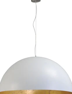 Masterlight Pendelleuchte XXL Ø80cm Weiß Gold Premium LARINO< Hängelampen|Industrie Lampen