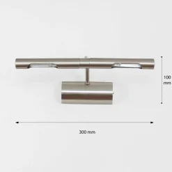 Rabalux PICTURE LIGHT Bilderleuchte Chrom matt 2xG9 L:30cm< Wandleuchten|Bilderleuchten