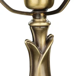 Giovanni Battista Pilzleuchte Messing massiv Jugendstil< Wohnzimmerlampen|Glaslampen