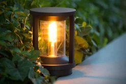 Pollerleuchte Aluminium Schwarz 22 cm klein IP65 Garten< Wegeleuchten|Metall Lampen