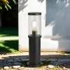 Searchlight Pollerleuchte IP44 E27 45 cm Schwarz Klar Garten Weg< Metall Lampen|Wegeleuchten