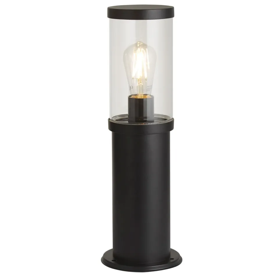 Searchlight Pollerleuchte IP44 E27 45 cm Schwarz Klar Garten Weg< Metall Lampen|Wegeleuchten