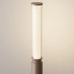 Moderne Außenleuchten|Wegeleuchten*Maytoni Pollerleuchte LED Aluminium Glas 78,5 cm IP65 rund