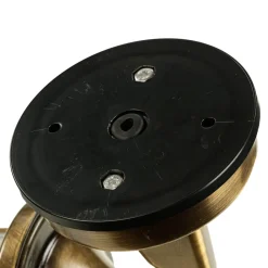 Rustikale Lampen|Metall Lampen*Lido Premium Außenwandleuchte Antik Messing Riffelglas