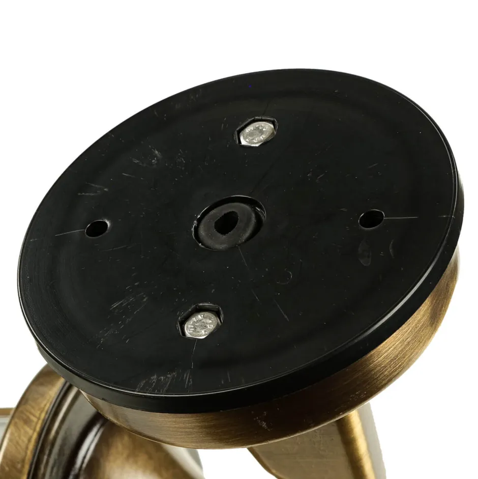 Rustikale Lampen|Metall Lampen*Lido Premium Außenwandleuchte Antik Messing Riffelglas