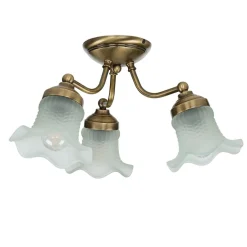 Giovanni Battista Premium Deckenleuchte Ø36cm 3-Flmg< Glaslampen|Metall Lampen