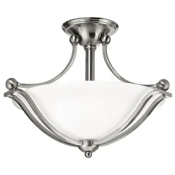 Wohnzimmerlampen|Glaslampen*Elstead Premium Deckenleuchte Glas Schirm Ø49cm VERVE