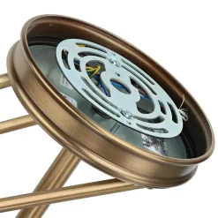 Glaslampen|Designerlampen*Elstead Premium Deckenleuchte rund Jugendstil in Messing GRACIA