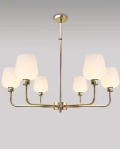 Deckenleuchten|Flurlampen*Giovanni Battista Premium Deckenleuchte TALIS Messing Glas verstellbar