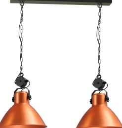 Hängelampen|Industrie Lampen*Masterlight Premium Hängelampe Kupfer schwenkbar 2xE27 Ø45cm