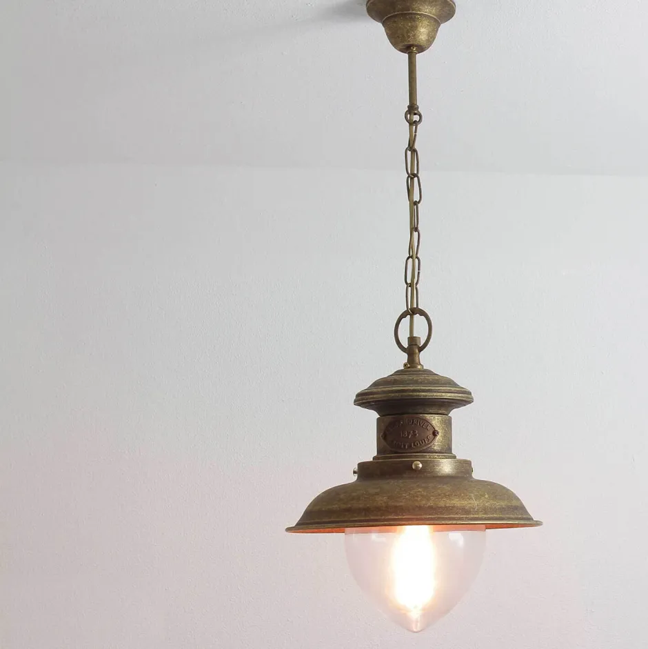 Außenleuchten Antik|Lampen Aus Aller Welt*Giovanni Battista Premium Hängeleuchte Außen aus Messing in Bronze