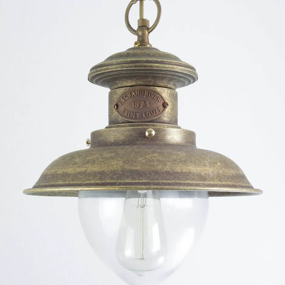 Außenleuchten Antik|Lampen Aus Aller Welt*Giovanni Battista Premium Hängeleuchte Außen aus Messing in Bronze