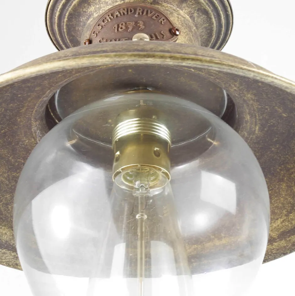 Außenleuchten Antik|Lampen Aus Aller Welt*Giovanni Battista Premium Hängeleuchte Außen aus Messing in Bronze