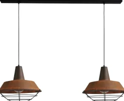 Masterlight Premium Hängeleuchte Braun Antik Ø45cm Ziergitter< Hängelampen|Industrie Lampen