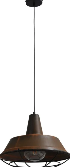 Masterlight Premium Hängeleuchte Braun Antik Ziergitter Ø35cm< Industrie Lampen|Vintage Lampen