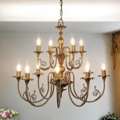 Giovanni Battista Premium Hängeleuchte Ø84cm 12-Flmg< Metall Lampen|Messinglampen