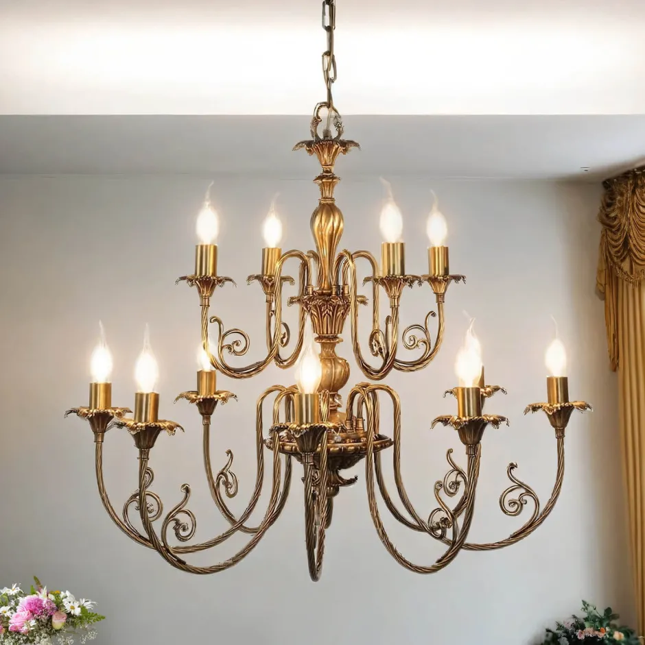 Giovanni Battista Premium Hängeleuchte Ø84cm 12-Flmg< Metall Lampen|Messinglampen