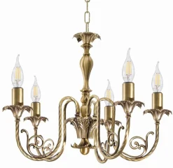 Giovanni Battista Premium Hängeleuchte Ø47cm 5-Flmg< Metall Lampen|Messinglampen