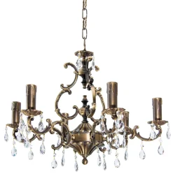 Hängelampen|Esszimmer Lampen*Giovanni Battista Premium Kristallleuchter Ø65cm 6-Flmg