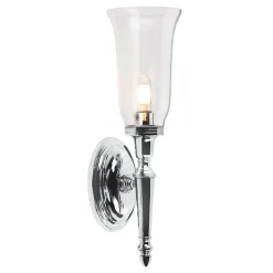 Elstead Premium Messing Lampe Badezimmer IP44 LED in Chrom RAZZO< Wandleuchten|Flurlampen