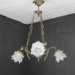 Hängelampen|Esszimmer Lampen*Giovanni Battista Premium Pendelleuchte Putti Bronze