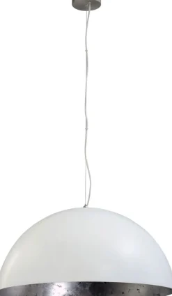 Hängelampen|Industrie Lampen*Masterlight Premium Pendelleuchte Weiß Silber Ø60cm E27 LARINO