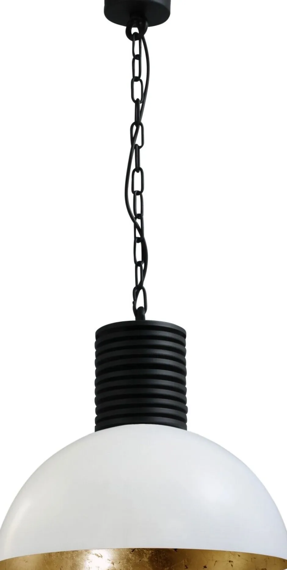 Masterlight Premium Pendelleuchte Weiß Gold Ø40cm Loft LARINO< Hängelampen|Industrie Lampen