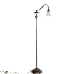 Lampen Aus Aller Welt|Messinglampen*Giovanni Battista Premium Standleuchte Messing Bronziert