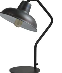 Tischlampen|Schlafzimmer Lampen*Masterlight Premium Tischlampe H53cm Metall-Grau Industriestil