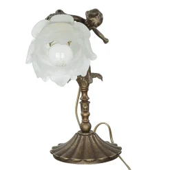 Giovanni Battista Premium Tischleuchte Putte in Bronze< Tischlampen|Jugendstil Lampen