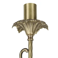 Giovanni Battista Premium Wandlampe Echt-Messing in Bronze Klassisch< Metall Lampen|Messinglampen