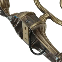 Giovanni Battista Premium Wandlampe Echt-Messing in Bronze Klassisch< Metall Lampen|Messinglampen