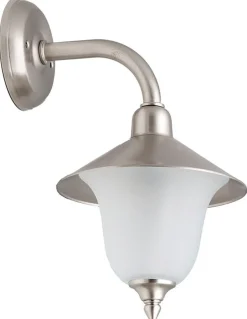 Außenleuchten Messing|Außenwandleuchten*Lido Premium Wandleuchte ANDROS Nickel Rustikal Außen