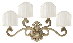 Giovanni Battista Premium Wandleuchte Bronze Hell 4-Flmg< Wandleuchten|Jugendstil Lampen