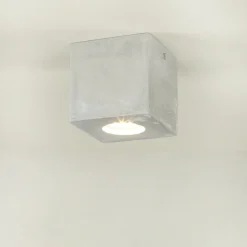 Sollux Quadratische Betonlampe Decke B:10cm klein GU10< Moderne Lampen|Küchenlampen