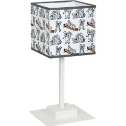 Luminex Quadratische Kinder Tischleuchte E27 bunt<Kinder Kinderzimmerlampen|Kinderlampen