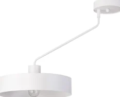 Deckenleuchten|Wohnzimmerlampen*Sigma Retro Deckenleuchte Weiß Metall E27 Ø35 cm auffällig